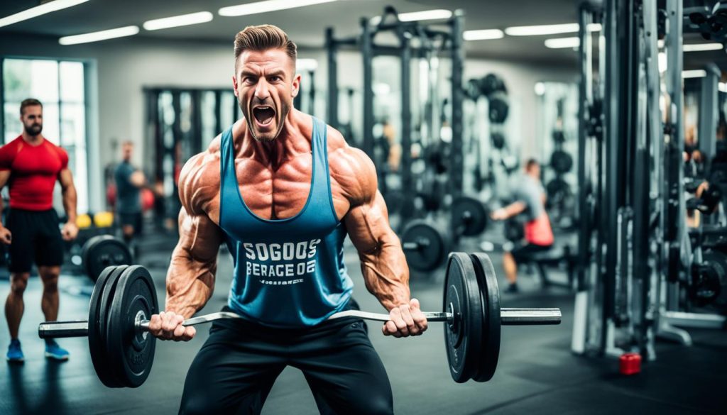 weightlifting at the gym