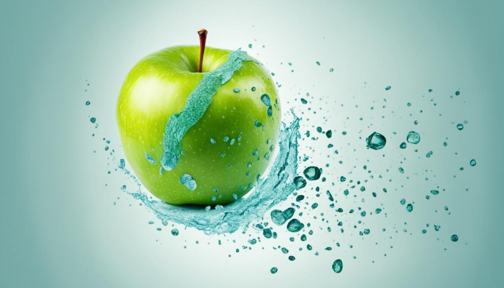 calorie content of apple